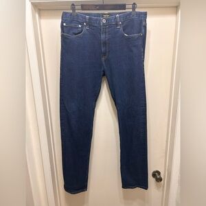 Flint and Tinder Jeans Mens 36X34 Blue Straight Tapered Fit Selvedge Denim YKK